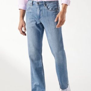Tommy Bahama Cayman Island Relaxed Fit Jeans. Light Indigo Wash